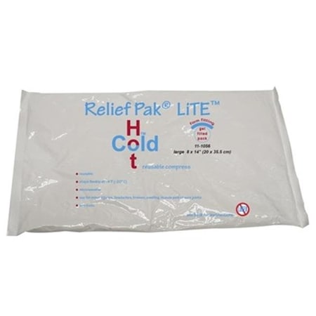 Fabrication Enterprises 11-1056-1 8 X 14 In. Relief Pak Lite Reusable Hot & Cold Pack - Each